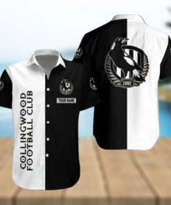 Personalized Collingwood Football Club Mascot Design Hawaiian Shirt