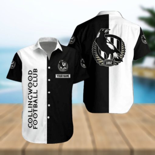 Personalized Collingwood Football Club Mascot Design Hawaiian Shirt