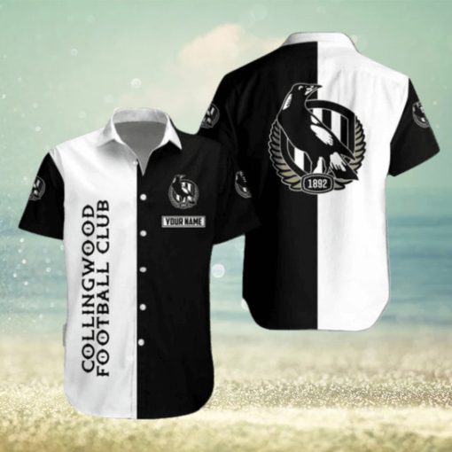 Personalized Collingwood Football Club Mascot Design Hawaiian Shirt