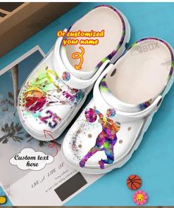 Personalized Colorful Basketball Gifts Crocs