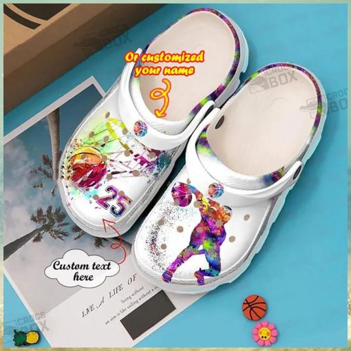 Personalized Colorful Basketball Gifts Crocs