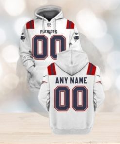 Personalized Custom Name And Number New England Patriots 3D All Over Print Hoodie Zipup Hoodie Sweatshirt Tshirt Football Gift