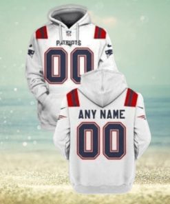 Personalized Custom Name And Number New England Patriots 3D All Over Print Hoodie Zipup Hoodie Sweatshirt Tshirt Football Gift