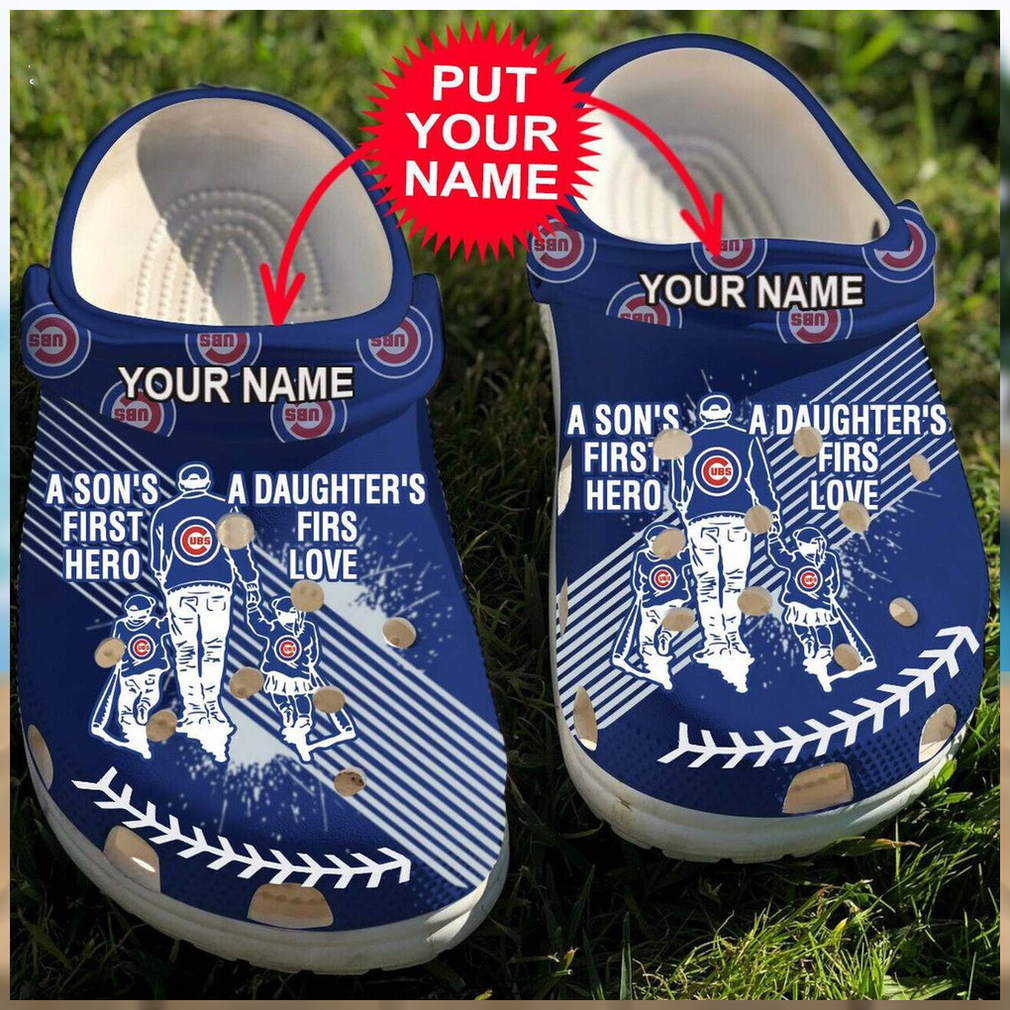 Personalized Dad And Son Daughter Mlb Chicago Cubs Clogs Personalized Dad And Son Daughter Mlb Chicago Cubs Clogs
