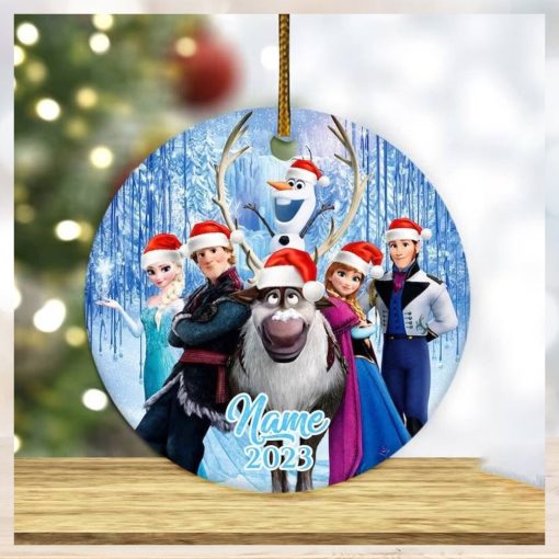 Personalized Frozen Ornament, Disney Princess Christmas Gift