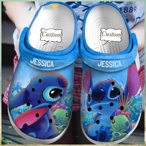 Personalized Funny Straw Doll Stitch Crocs