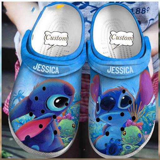 Personalized Funny Straw Doll Stitch Crocs