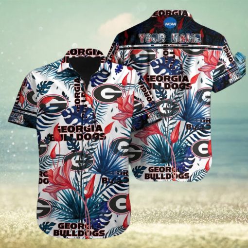 Personalized Georgia Bulldogs Logo Design Hawaiian Shirt