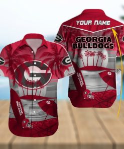 Personalized Georgia Bulldogs Logo Red Design Hawaiian Shirt