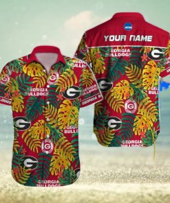 Personalized Georgia Bulldogs NCAA Tree Design Hawaiian Shirt