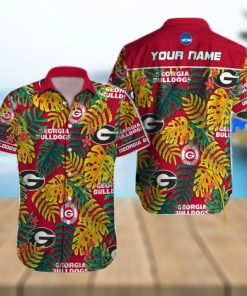 Personalized Georgia Bulldogs NCAA Tree Design Hawaiian Shirt