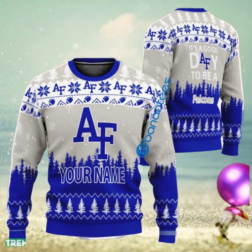 Personalized It A Good Day To Be A Air Force Falcons Ugly Christmas Sweater AOP