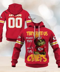 Personalized Kansas City Chiefs Baby Grinch They Hate Us Because They Ain’t Us Chiefs Hoodie