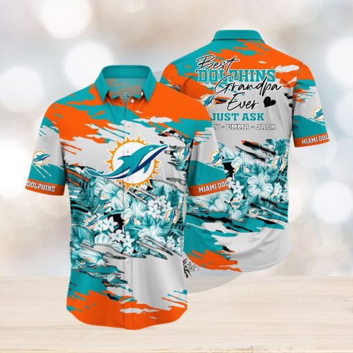 Personalized Miami Dolphins NFL Hawaiian Shirt