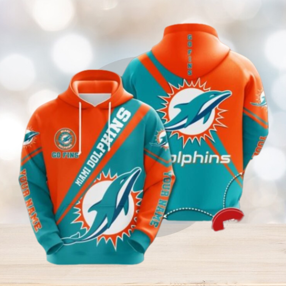 Personalized Miami Dolphins No1150 Custom Hoodie 3D Sweatshirt Tshirt Football Gift Personalized Miami Dolphins No1150 Custom Hoodie 3D Sweatshirt Tshirt Football Gift