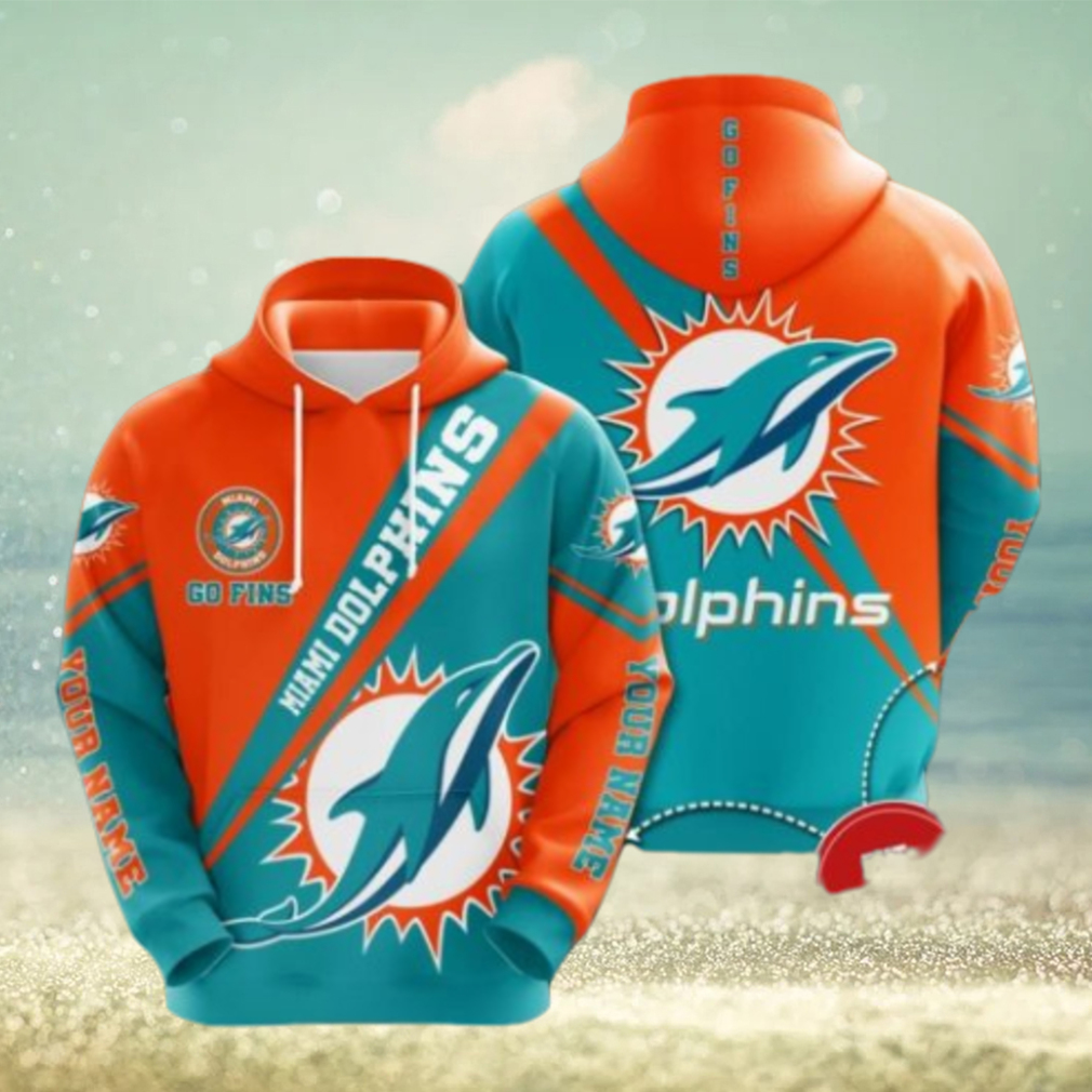 Personalized Miami Dolphins No1150 Custom Hoodie 3D Sweatshirt Tshirt Football Gift Personalized Miami Dolphins No1150 Custom Hoodie 3D Sweatshirt Tshirt Football Gift