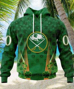 Personalized NHL Buffalo Sabres Full Green Design For St. Patrick’s Day Hoodie