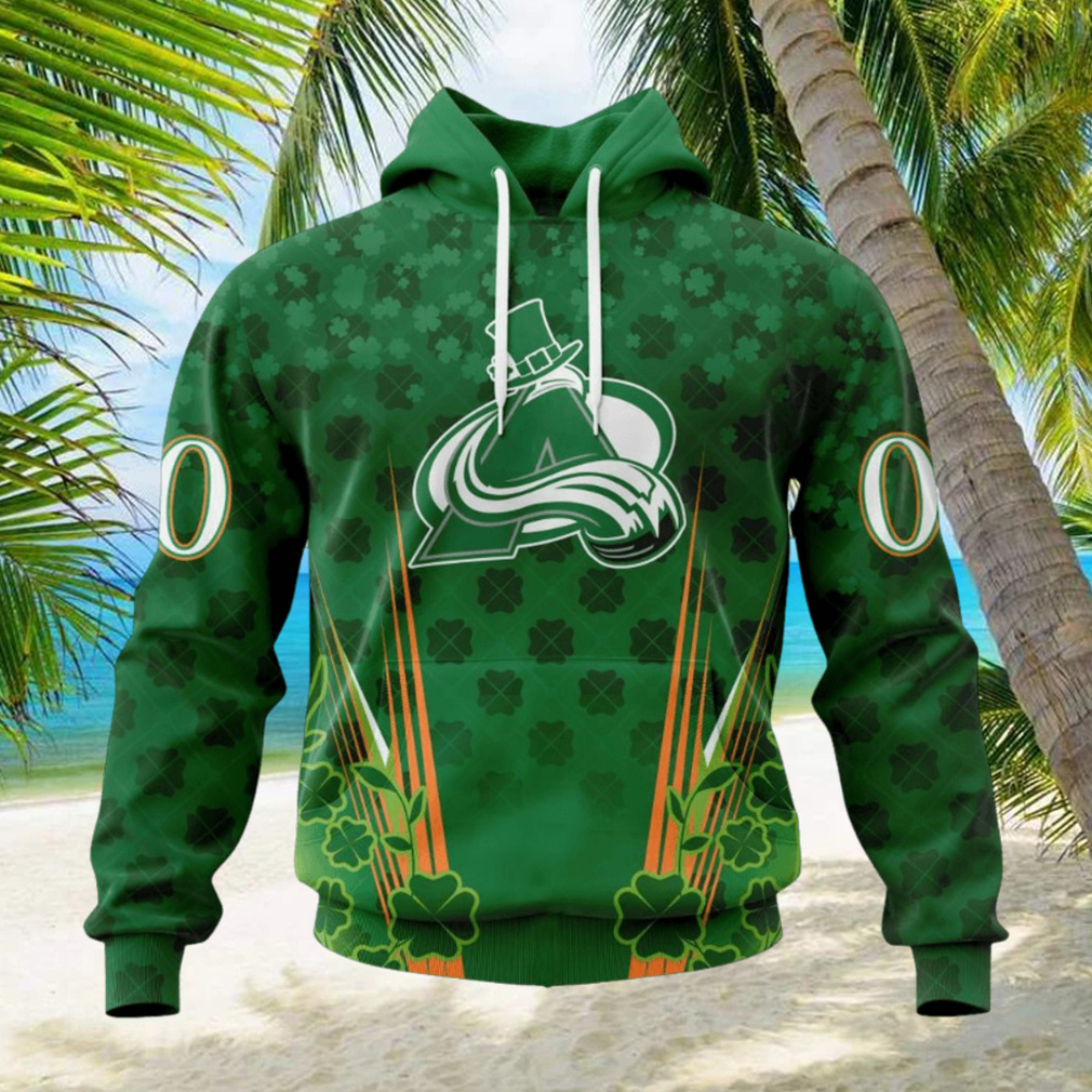 Personalized NHL Colorado Avalanche Full Green Design For St. Patrick’s Day Hoodie Personalized NHL Colorado Avalanche Full Green Design For St. Patrick’s Day Hoodie