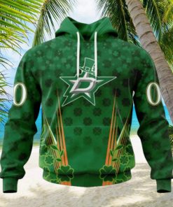 Personalized NHL Dallas Stars Full Green Design For St. Patrick’s Day Hoodie