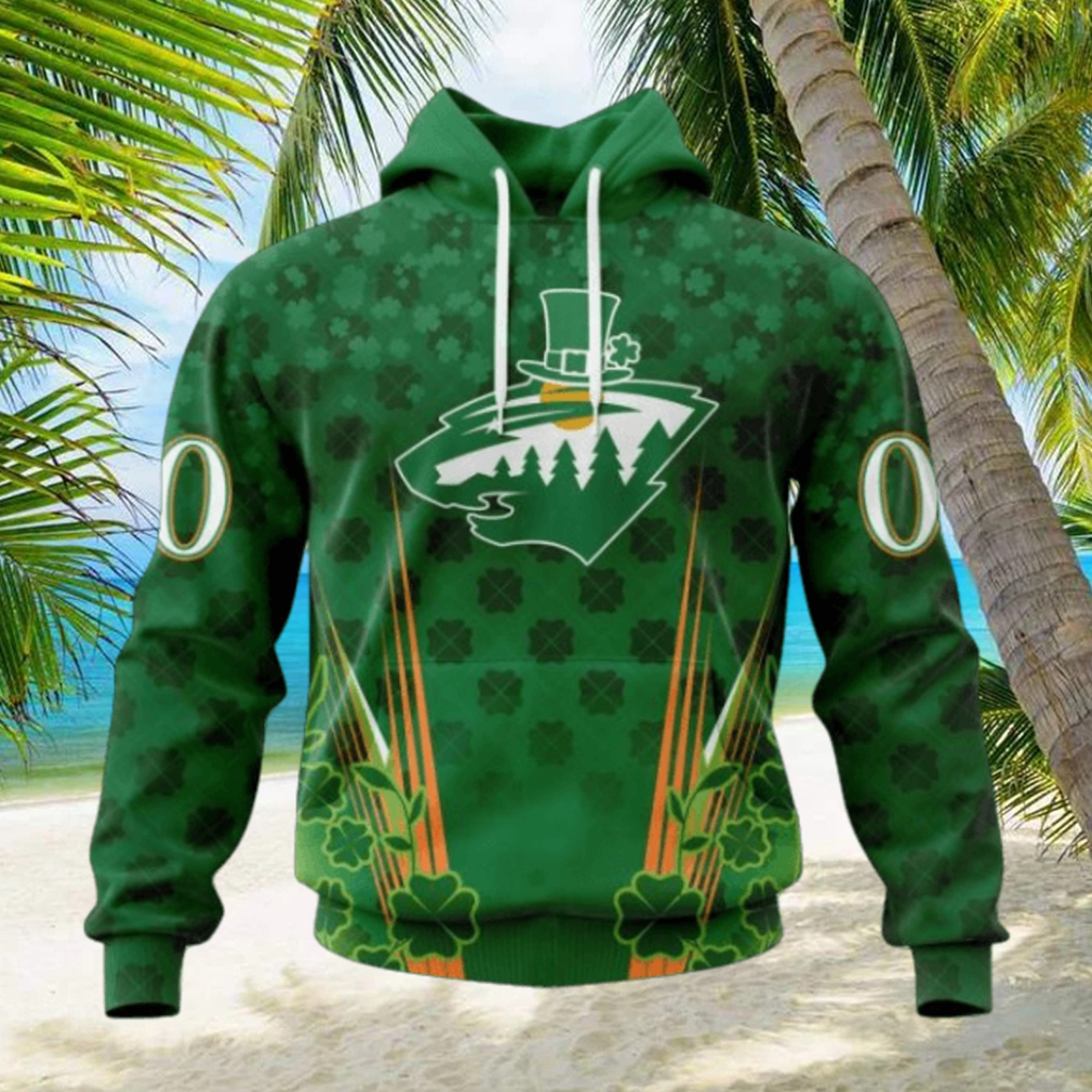 Personalized NHL Minnesota Wild Full Green Design For St. Patrick’s Day Hoodie Personalized NHL Minnesota Wild Full Green Design For St. Patrick’s Day Hoodie