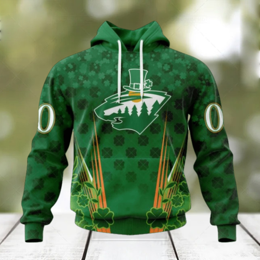 Personalized NHL Minnesota Wild Full Green Design For St. Patrick’s Day Hoodie Personalized NHL Minnesota Wild Full Green Design For St. Patrick’s Day Hoodie
