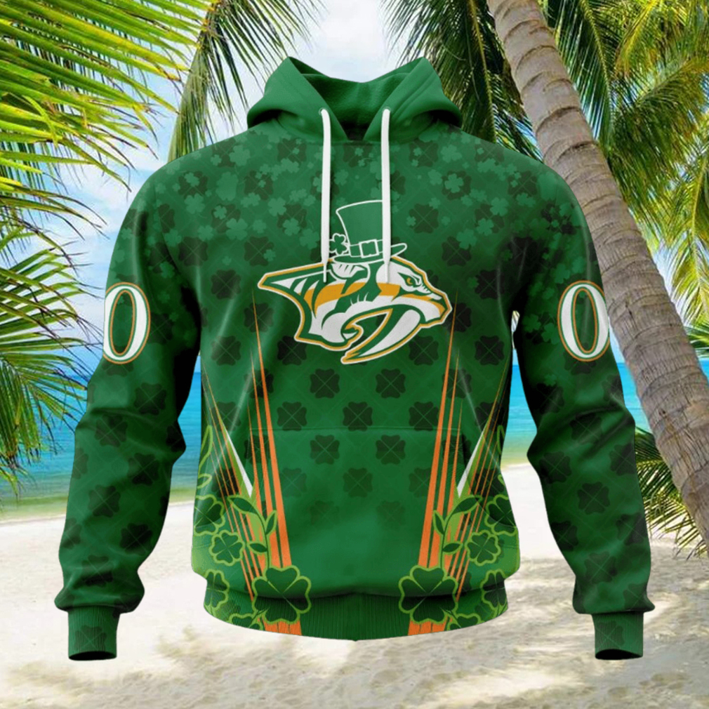 Personalized NHL Nashville Predators Full Green Design For St. Patrick’s Day Hoodie Personalized NHL Nashville Predators Full Green Design For St. Patrick’s Day Hoodie