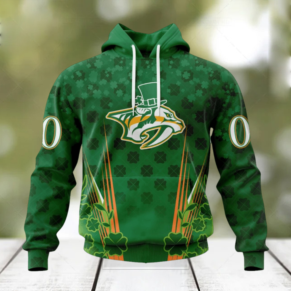 Personalized NHL Nashville Predators Full Green Design For St. Patrick’s Day Hoodie Personalized NHL Nashville Predators Full Green Design For St. Patrick’s Day Hoodie