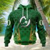 Personalized NHL Anaheim Ducks Full Green Design For St. Patrick’s Day Hoodie