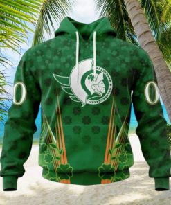 Personalized NHL Ottawa Senators Full Green Design For St. Patrick’s Day Hoodie