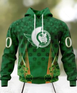 Personalized NHL Ottawa Senators Full Green Design For St. Patrick’s Day Hoodie