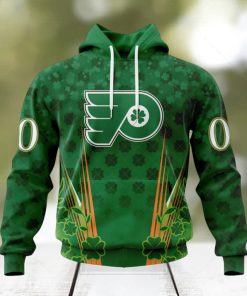 Personalized NHL Philadelphia Flyers Full Green Design For St. Patrick’s Day Hoodie