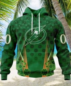 Personalized NHL Tampa Bay Lightning Full Green Design For St. Patrick’s Day Hoodie
