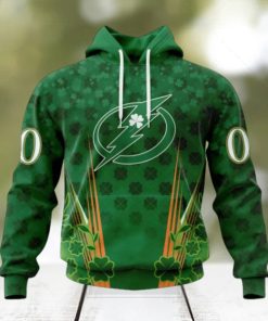 Personalized NHL Tampa Bay Lightning Full Green Design For St. Patrick’s Day Hoodie