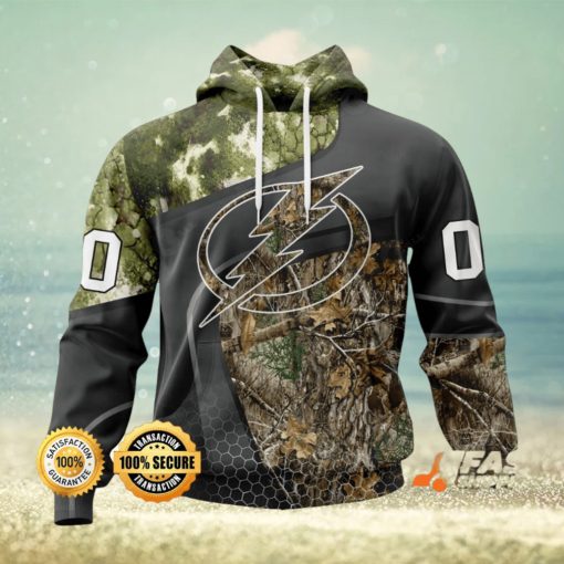 Personalized NHL Tampa Bay Lightning Special Hunting Camo Design Hoodie 3D