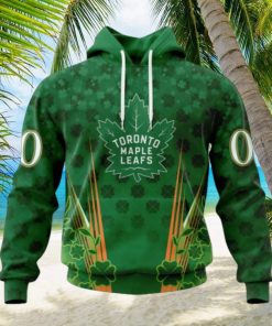 Personalized NHL Toronto Maple Leafs Full Green Design For St. Patrick’s Day Hoodie