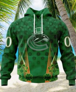 Personalized NHL Vancouver Canucks Full Green Design For St. Patrick’s Day Hoodie