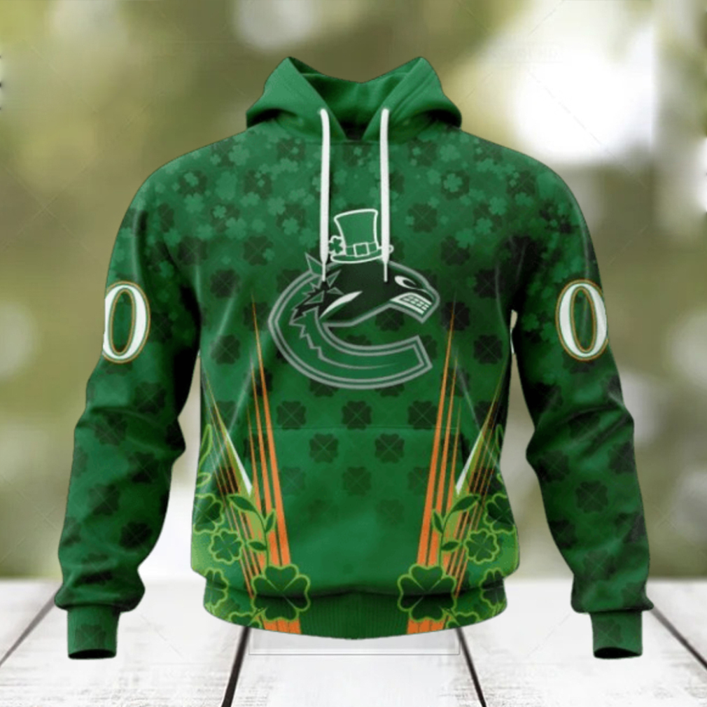 Personalized NHL Vancouver Canucks Full Green Design For St. Patrick’s Day Hoodie Personalized NHL Vancouver Canucks Full Green Design For St. Patrick’s Day Hoodie