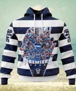 Personalized Name And Number AFL Geelong Cats 2023 PREMIERS Hoodie Sweatshirt 3D