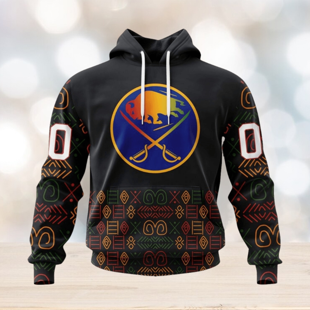 Personalized Nhl Buffalo Sabres Special Design For Black History Month Hoodie Personalized Nhl Buffalo Sabres Special Design For Black History Month Hoodie
