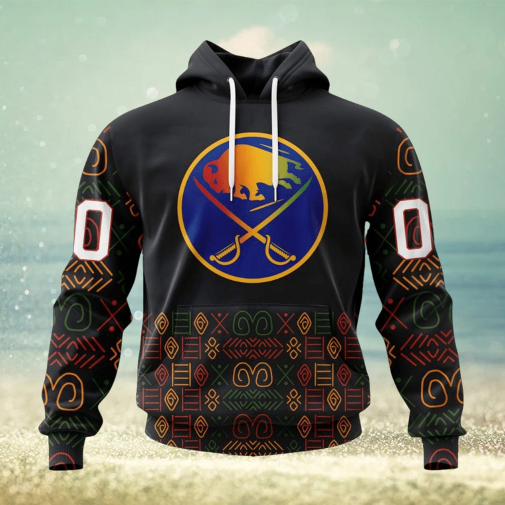 Personalized Nhl Buffalo Sabres Special Design For Black History Month Hoodie Personalized Nhl Buffalo Sabres Special Design For Black History Month Hoodie