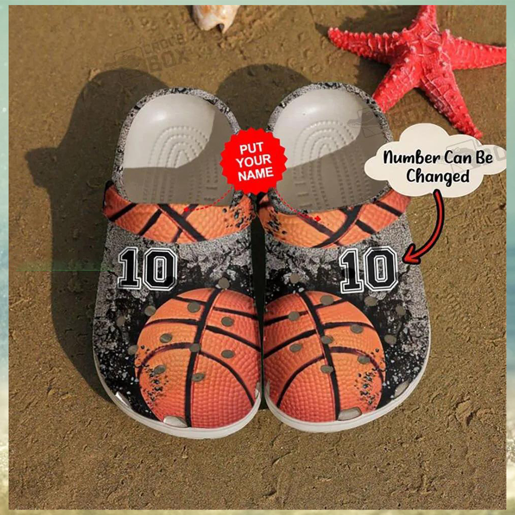 Personalized Number Dimond Basketball Orange Crocs Personalized Number Dimond Basketball Orange Crocs