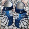 Personalized Miami Marlins Baseball Team BlackBlue Crocs Clog Custom Name Shoes