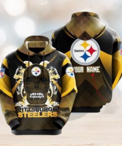Personalized Pittsburgh Steelers No1649 Custom Hoodie 3D All Over Print Sweatshirt Tshirt Football Gift