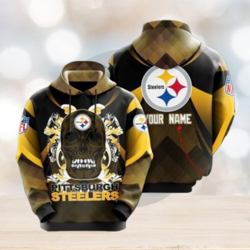 Personalized Pittsburgh Steelers No1649 Custom Hoodie 3D All Over Print Sweatshirt Tshirt Football Gift