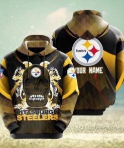 Personalized Pittsburgh Steelers No1649 Custom Hoodie 3D All Over Print Sweatshirt Tshirt Football Gift
