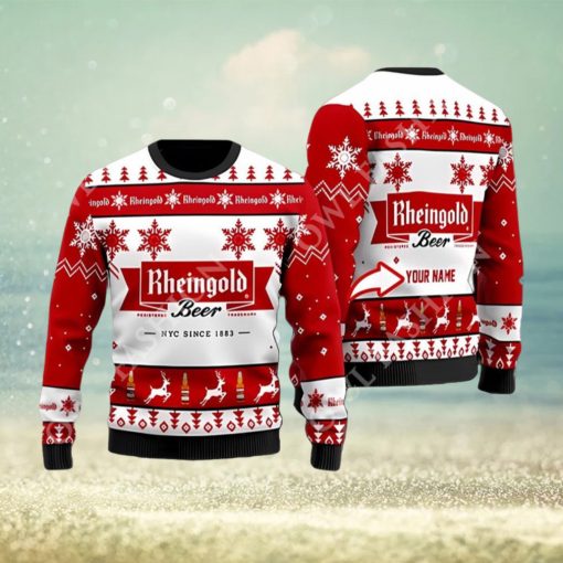 Personalized Rheingold Beer Christmas Sweater