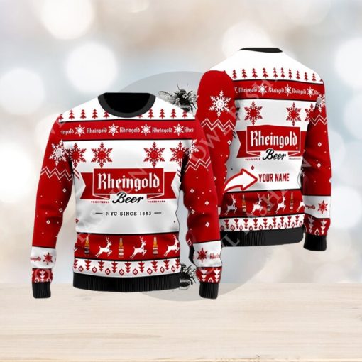 Personalized Rheingold Beer Christmas Sweater
