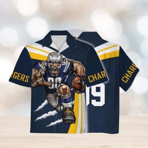 Personalized Unisex Hawaiian Shirt Los Angeles Chargers Football Team 3D Apparel For Men Women