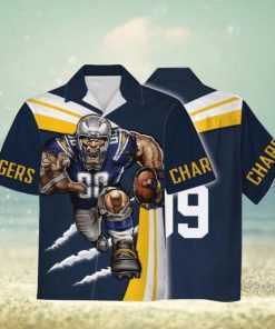 Personalized Unisex Hawaiian Shirt Los Angeles Chargers Football Team 3D Apparel For Men Women