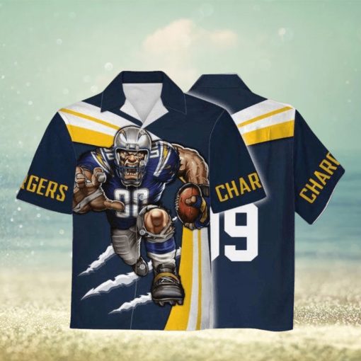 Personalized Unisex Hawaiian Shirt Los Angeles Chargers Football Team 3D Apparel For Men Women